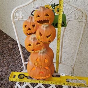 Vintage stacked Jack O Lanterns
